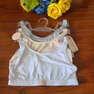 Danskin 3 pack Girls Bralettes Size Small/30